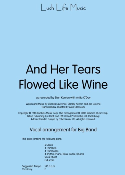 AND HER TEARS FLOWED LIKE WINE (Kenton/O'Day) (Vocal)